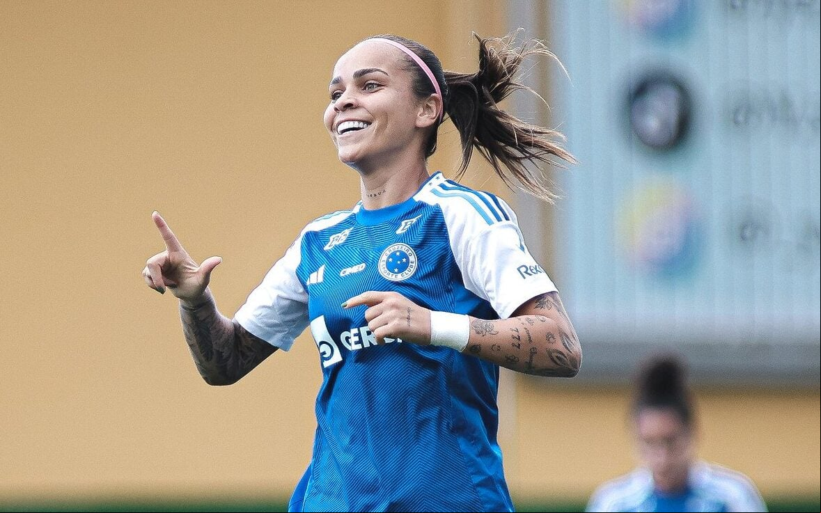 Centroavante do Cruzeiro, Letícia Ferreira pode ser novidade na lista de Arthur Elias. (Foto: Gustavo Martins/ Cruzeiro)