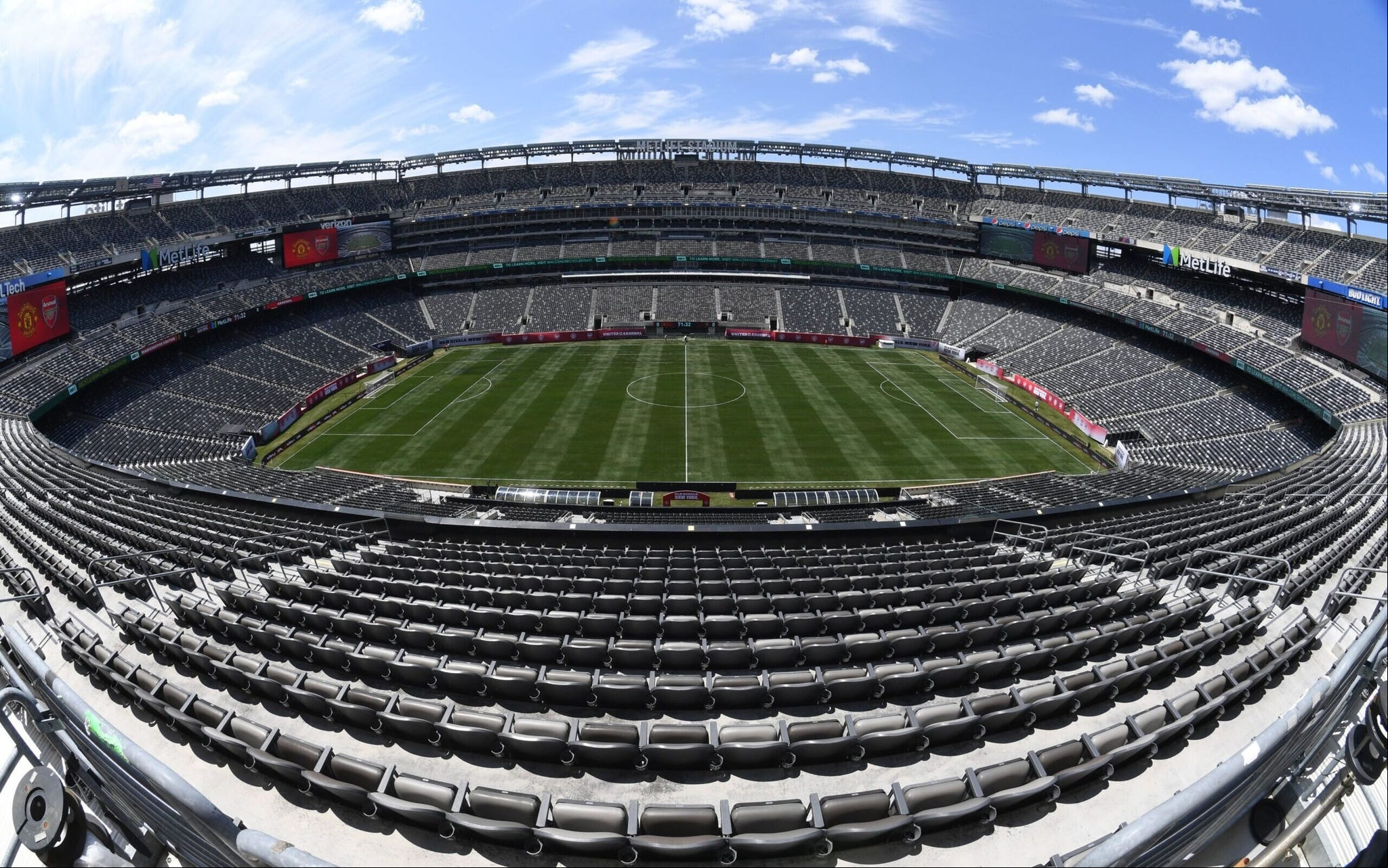 MetLife Stadium, em Nova Jersey, será o palco da final do Mundial de Clubes 2025, com capacidade para mais de 82 mil torcedores. (Foto: AFP)